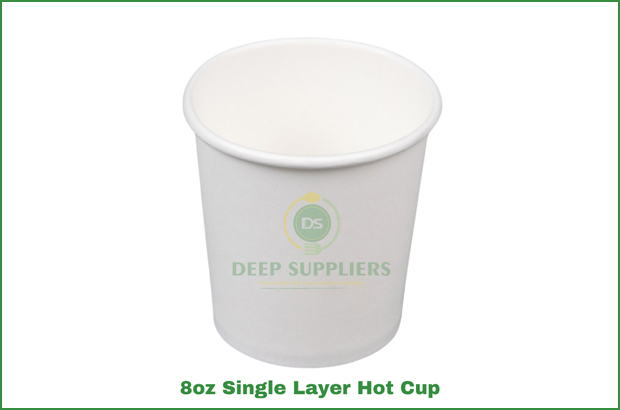 Supplier of Biodegradable 8oz Single Layer Hot Cup in Michigan