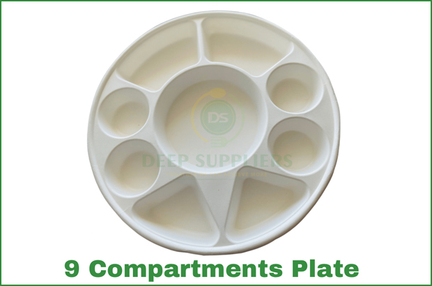 Supplier of 9 Compartment Round Plate in Michigan