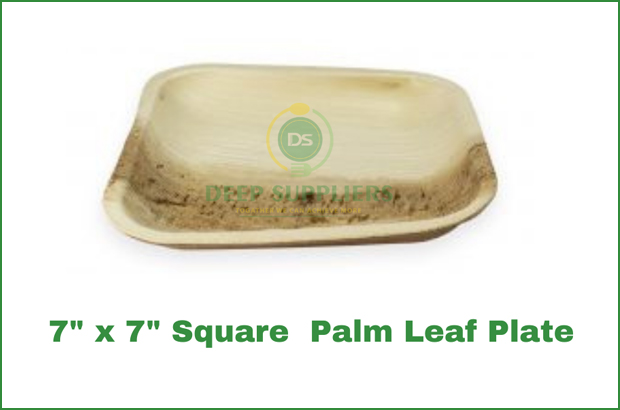 Supplier of Palm Leaf 7 x 7 Square Plate in Michigan