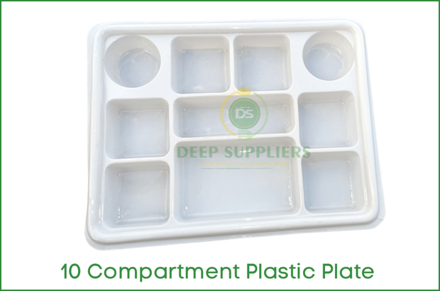 Supplier of 14 inch Plastic Plate 10 Compartment in Michigan