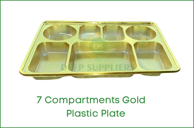 Supplier of 11 inch Gold Plate 7 Compartment in Michigan